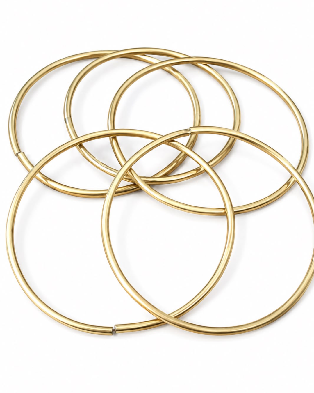 IDE Osun Brass Bangles (Set of 5)
